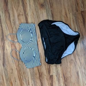 Cupshe XXL cropped tankini with high waist bottoms